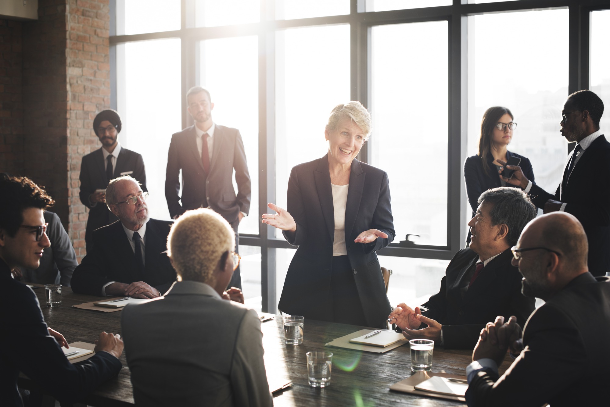 Meeting Corporate Success Brainstorming Teamwork Concept